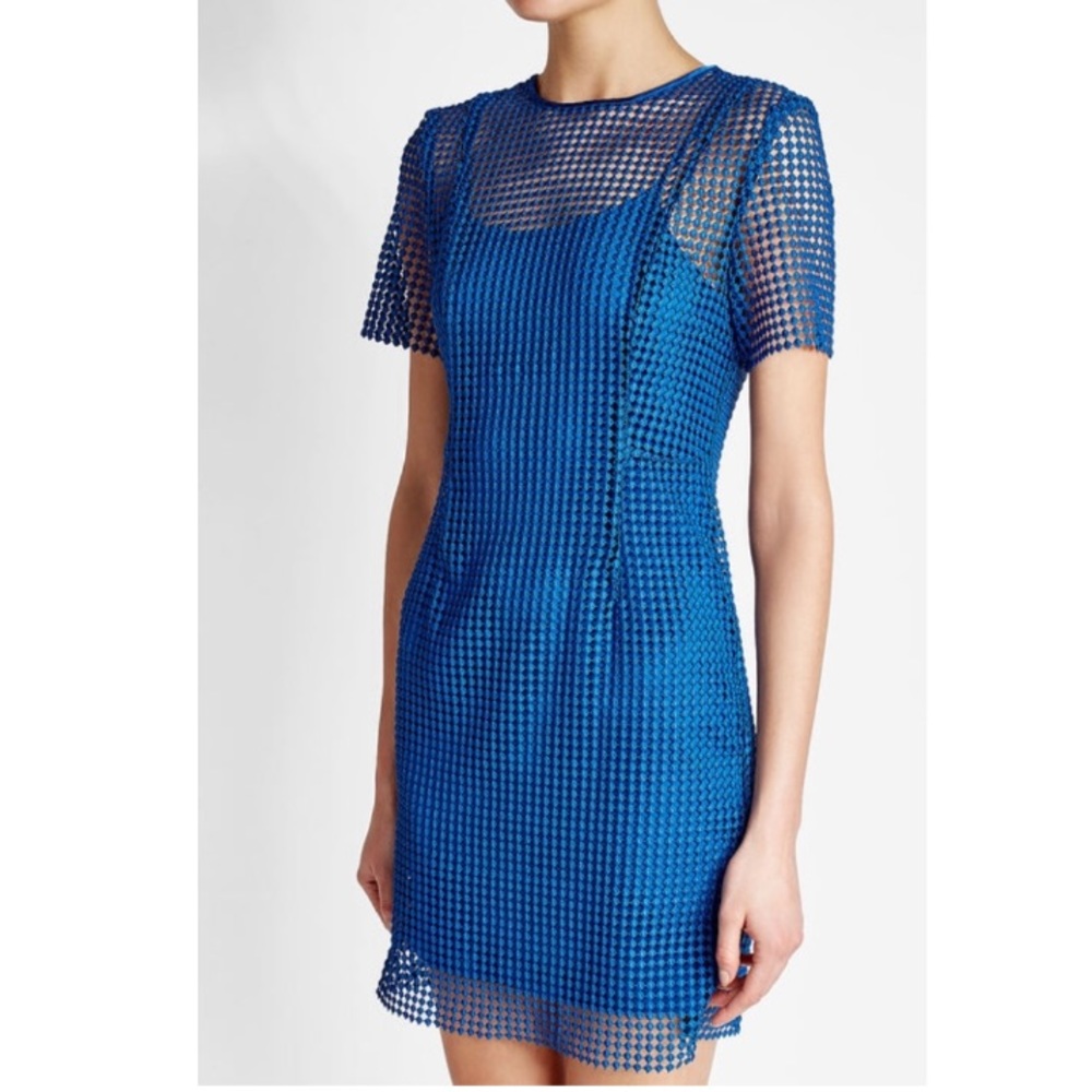 Diane von Furstenberg DVF blue Mini Dress Size 2